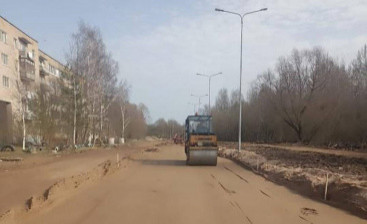 Дорога к строящейся школе в Великом Новгороде готова на 70%